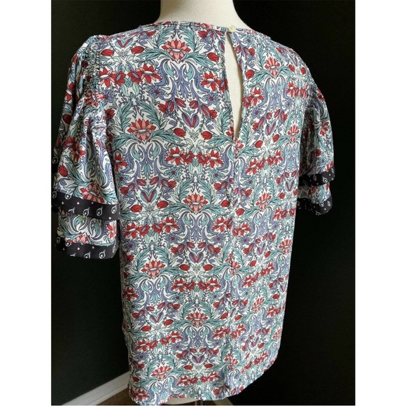 retro boho chic vintage 1970s style flow top - Picture 4 of 11